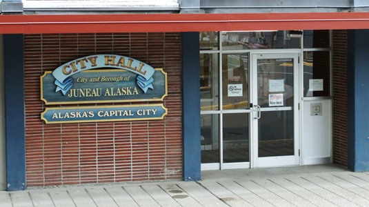 On the day of the deadline, seven Juneau residents filed for candidacy at city hall. (KTOO file photo)