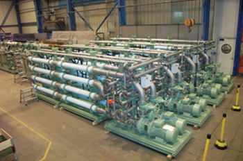 Cruise ship water-treatment equipment credit Hamworthy Water Systems