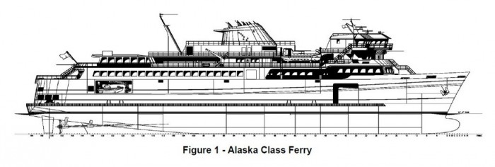 Alaska Class Ferry drawing eliott-bay-design