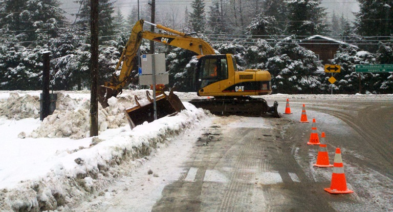 Sewer line break