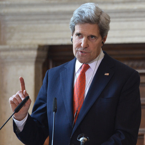 Image kerry282way_sq-46510c5f5fadaf374233940d5a3bd425eae456e0-s2.jpg Secretary of State John Kerry during a news conference Thursday in Rome. Alberto Pizzoli/AFP/Getty Images