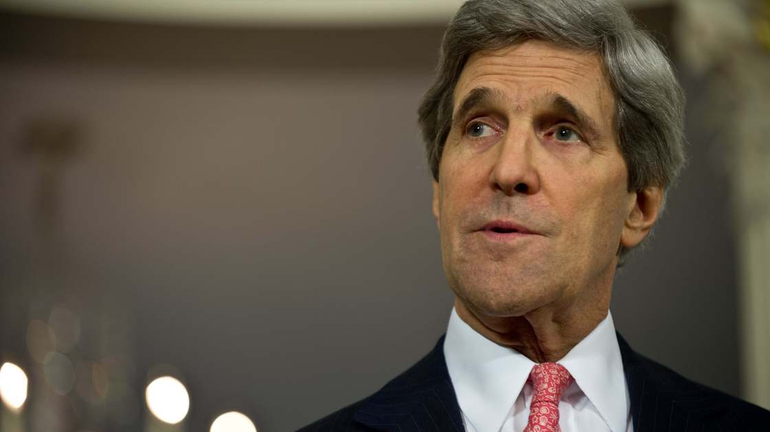 john_kerry U.S. Secretary of State John Kerry speaks to the press prior to talks with Japanese Foreign Minister Fumio Kishida at the State Department in Washington on Friday. Nicholas Kamm /AFP/Getty Images