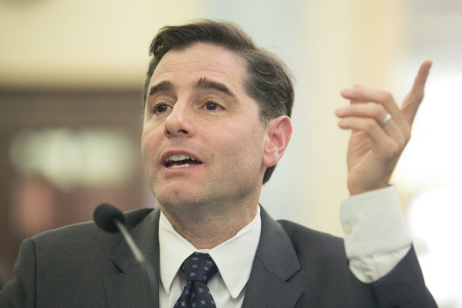 Federal Communications Commission Chairman Julius Genachowski Federal Communications Commission Chairman Julius Genachowski testifies before a Senate committee in March of 2013. T.J. Kirkpatrick/Getty Images