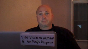 An image taken from fired police sergeant Ron King's video statement, in which he defends himself for bringing silhouette targets resembling the hoody-wearing image of Trayvon Martin. YouTube An image taken from fired police sergeant Ron King's video statement, in which he defends himself for bringing silhouette targets resembling the hoody-wearing image of Trayvon Martin. YouTube