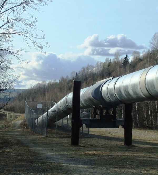 Pipeline comes out of the ground-resized