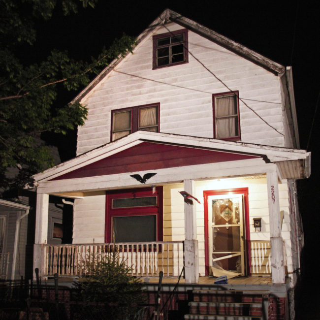 The home in Cleveland where three young women who had been missing for 9 to 11 years were found Monday. Bill Pugliano/Getty Images The home in Cleveland where three young women who had been missing for 9 to 11 years were found Monday. Bill Pugliano/Getty Images