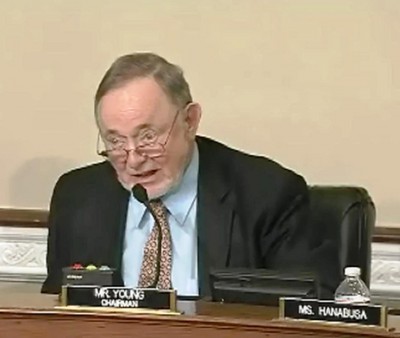 Don Young 5-16-13 hearing screenshot