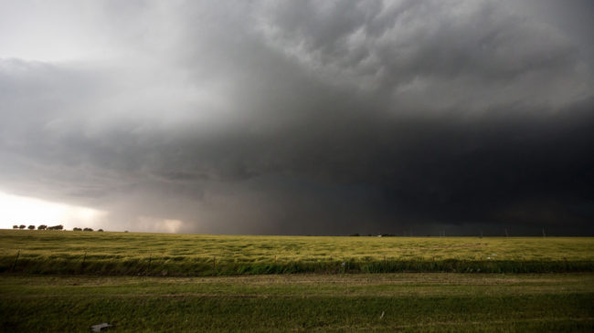 Friday's storm, which produced a mile-wide tornado, as it neared El Reno, Okla. Richard Rowe /Reuters /Landov Friday's storm, which produced a mile-wide tornado, as it neared El Reno, Okla. Richard Rowe /Reuters /Landov