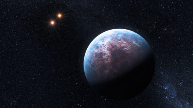 An artist's impression of one of the super-Earth's surrounding the star Gliese 667 about 22 light years from Earth. ESO/L. Calçada An artist's impression of one of the super-Earth's surrounding the star Gliese 667 about 22 light years from Earth. ESO/L. Calçada