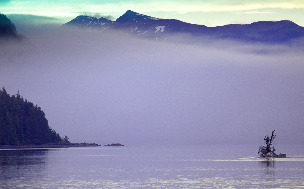 An Alaska fishing trawler.