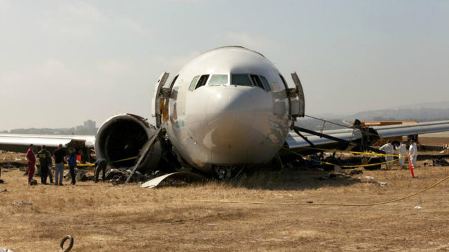 An image provided by the NTSB shows the nose section of Asiana Airline Flight 214, a Boeing 777, at the San Francisco airport where it crash-landed Saturday. NTSB An image provided by the NTSB shows the nose section of Asiana Airline Flight 214, a Boeing 777, at the San Francisco airport where it crash-landed Saturday. NTSB