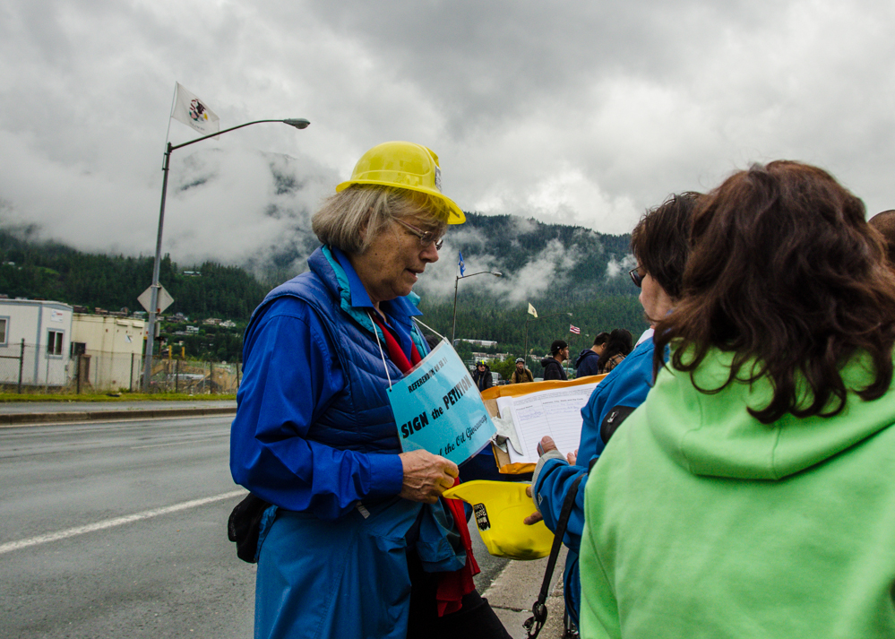 sb21-petition-3 Volunteers also collected signatures during the Fourth of July parade.