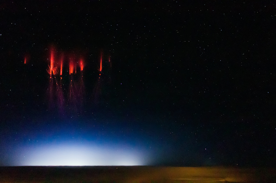 Sprites sparkle over Red Willow County, Neb., on Monday. Jason Ahrns/Flickr Sprites sparkle over Red Willow County, Neb., on Monday. Jason Ahrns/Flickr