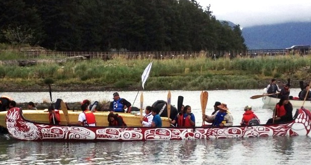 Canoes - courtesy Diane Raymond Stewart of Kingcolith, B.C.