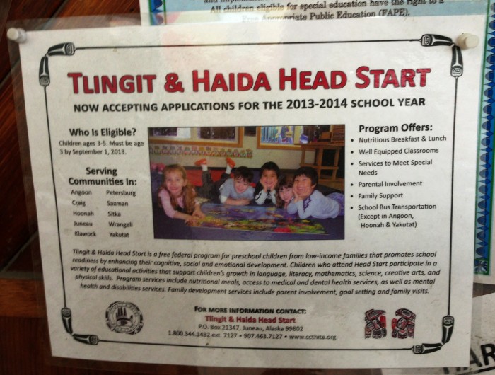 Head start 2 Head Start advertisement is posted on a community bulletin board in Petersburg. The program will delay opening three weeks due to budget cuts.