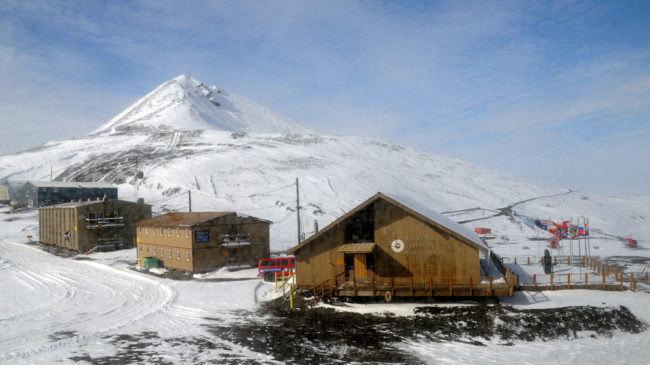 The Chalet (right) is the U.S. Antarctic Program's administrations and operations center at McMurdo Station. Reed Scherer/National Science Foundation The Chalet (right) is the U.S. Antarctic Program's administrations and operations center at McMurdo Station. Reed Scherer/National Science Foundation