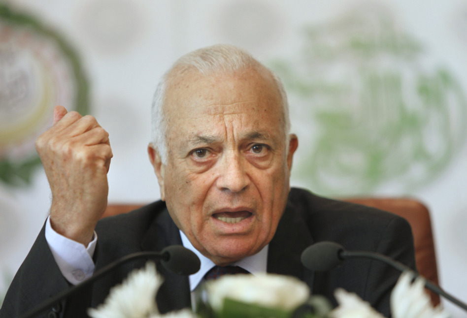 Arab League Secretary General Nabill el-Araby says negotiations to broker a political solution to Syria's bloody civil war will begin in November. Amr Nabil/AP Arab League Secretary General Nabill el-Araby says negotiations to broker a political solution to Syria's bloody civil war will begin in November. Amr Nabil/AP