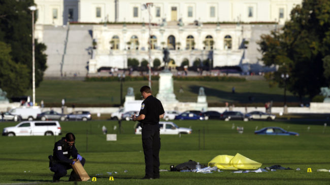 The man who set himself on fire at the National Mall Friday afternoon was John Constantino, 64, of Mount Laurel, N.J., police say. Constantino's family says they were shocked by the action, which they link to "a long battle with mental illness." Alex Brandon/AP The man who set himself on fire at the National Mall Friday afternoon was John Constantino, 64, of Mount Laurel, N.J., police say. Constantino's family says they were shocked by the action, which they link to "a long battle with mental illness." Alex Brandon/AP