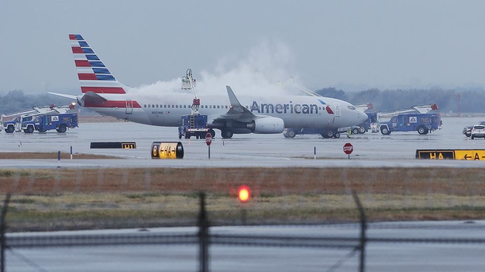 Cleared for takeoff: That's the message from the "new" American Airlines, after a bankruptcy judge ruled it could finalize its merger with US Airways Wednesday. Brandon Wade/AP Cleared for takeoff: That's the message from the "new" American Airlines, after a bankruptcy judge ruled it could finalize its merger with US Airways Wednesday. Brandon Wade/AP