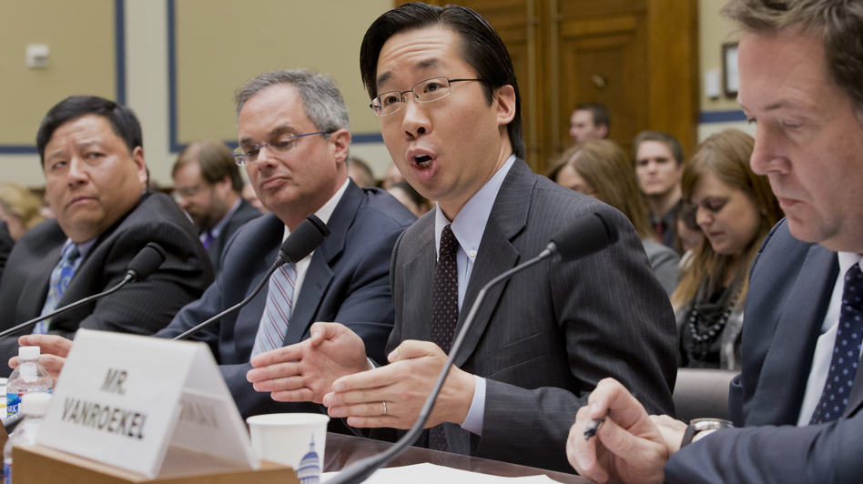 Todd Park, U.S. chief technology officer, answers questions in a House Oversight Committee hearing about problems with the federal HealthCare.gov site. One Democrat on the committee called the hearing "a kangaroo court." J. Scott Applewhite/AP Todd Park, U.S. chief technology officer, answers questions in a House Oversight Committee hearing about problems with the federal HealthCare.gov site. One Democrat on the committee called the hearing "a kangaroo court." J. Scott Applewhite/AP