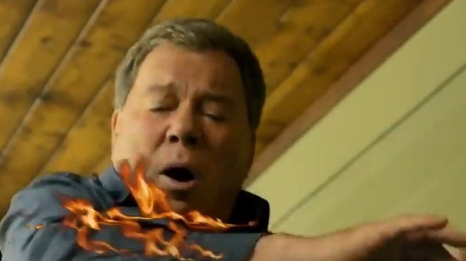 Don't try this at home: Actor William Shatner in State Farm's Eat, Fry, Love: A Cautionary Remix video about how to safely fry a turkey. State Farm Don't try this at home: Actor William Shatner in State Farm's Eat, Fry, Love: A Cautionary Remix video about how to safely fry a turkey. State Farm