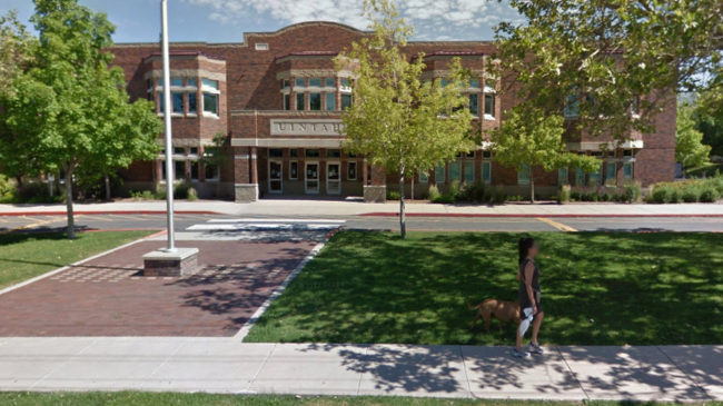 Uintah Elementary School in Salt Lake City, where up to 40 students were served lunch Tuesday — only to have it discarded. They were told they didn't have enough credit on their accounts. Google