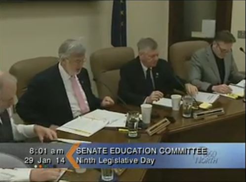 Senate Education Committee meeting on Jan. 9, 2014. (Image courtesy Gavel Alaska)