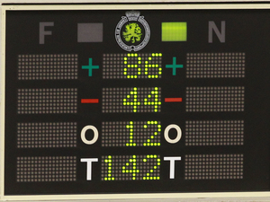 The electronic voting board shows Belgian politicians voted in favor of the bill on child euthanasia at the Belgian federal Parliament in Brussels on Thursday. Belgium, one of the few countries where euthanasia is legal, takes the unprecedented step of extending the right to children. Yves Logghe/AP