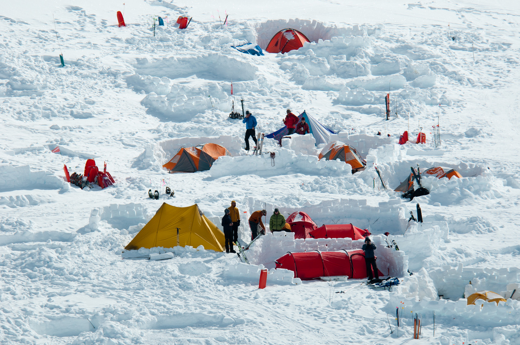 2010 Denali base camp. (NPS Photo/Kent Miller)
