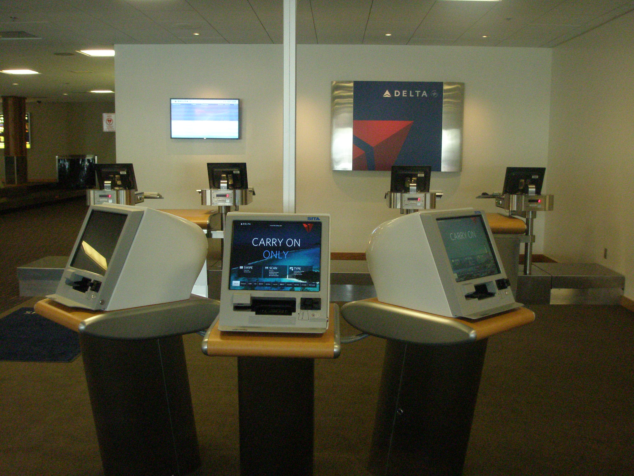 The new Delta check-in counters at Juneau International Airport. Flights start May 29. (Photo courtesy of Juneau International Airport)