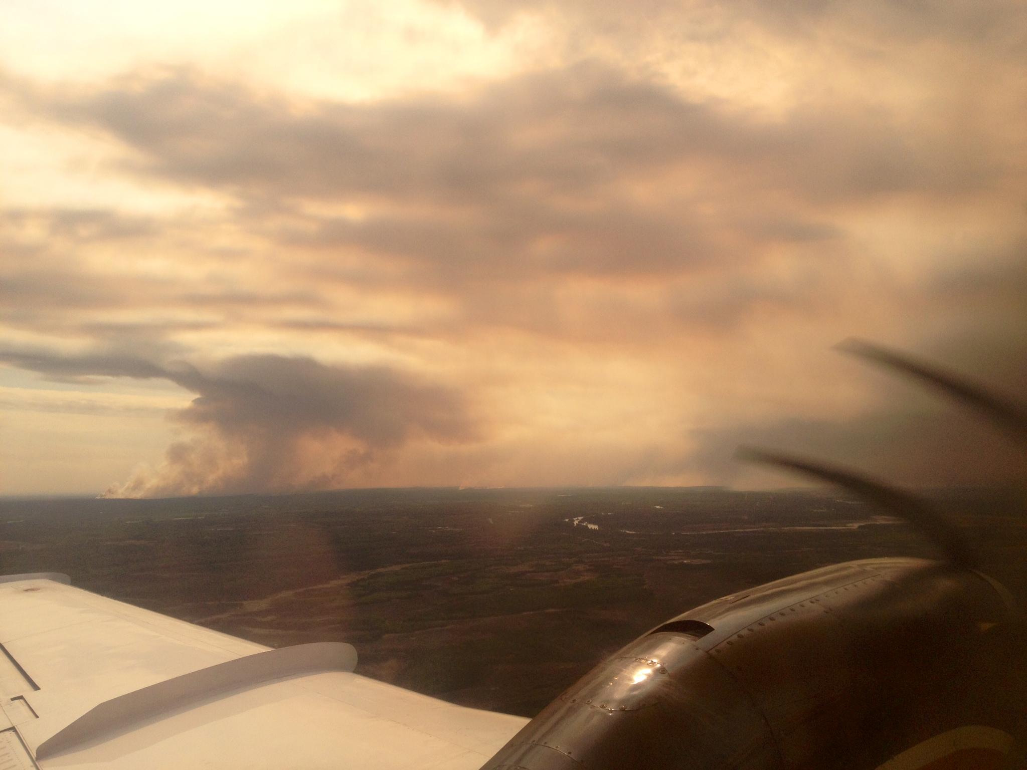 The Funny River Fire smoke has left a haze in many parts of SouthCentral Alaska. (Photo courtesy Inciweb Alaska)