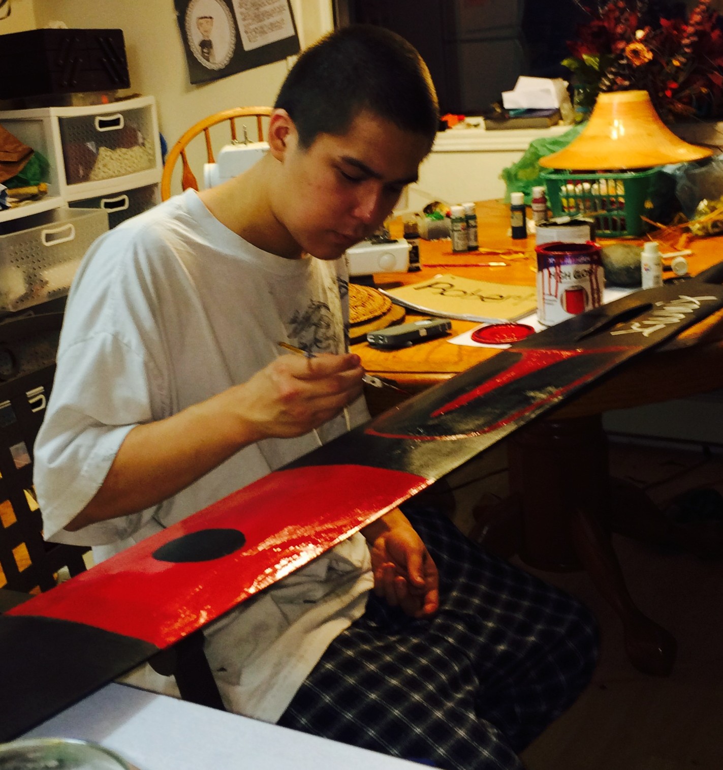 Paddle painting