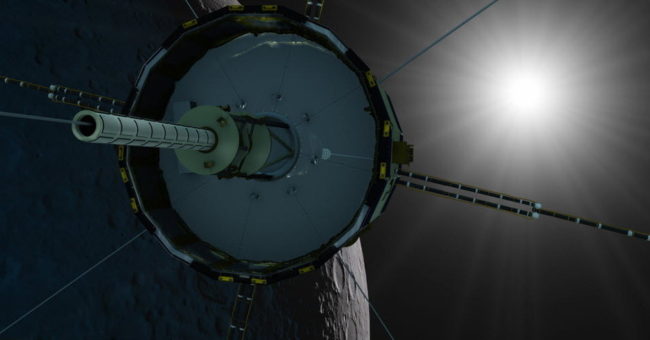 With a comet fly-by and a solar orbit behind it, ISEE-3 has now revved its engines for a swing past the moon. Mark Maxwell/Courtesy ISEE-3 Reboot Project