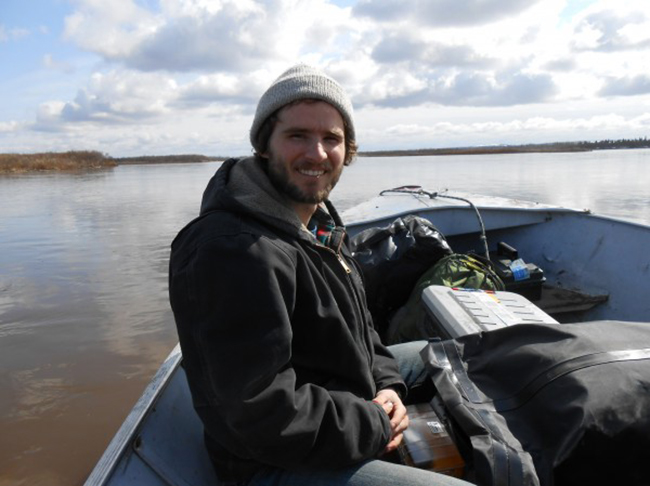 Sean Brennan at work on the Nushagak River. (Photo by Matthew Wooller)