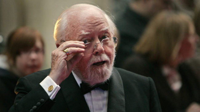 British actor, director, producer, filmmaker and entrepreneur Richard Attenborough, seen here in 2008, has died. He was 91. Lefteris Pitarakis/AP