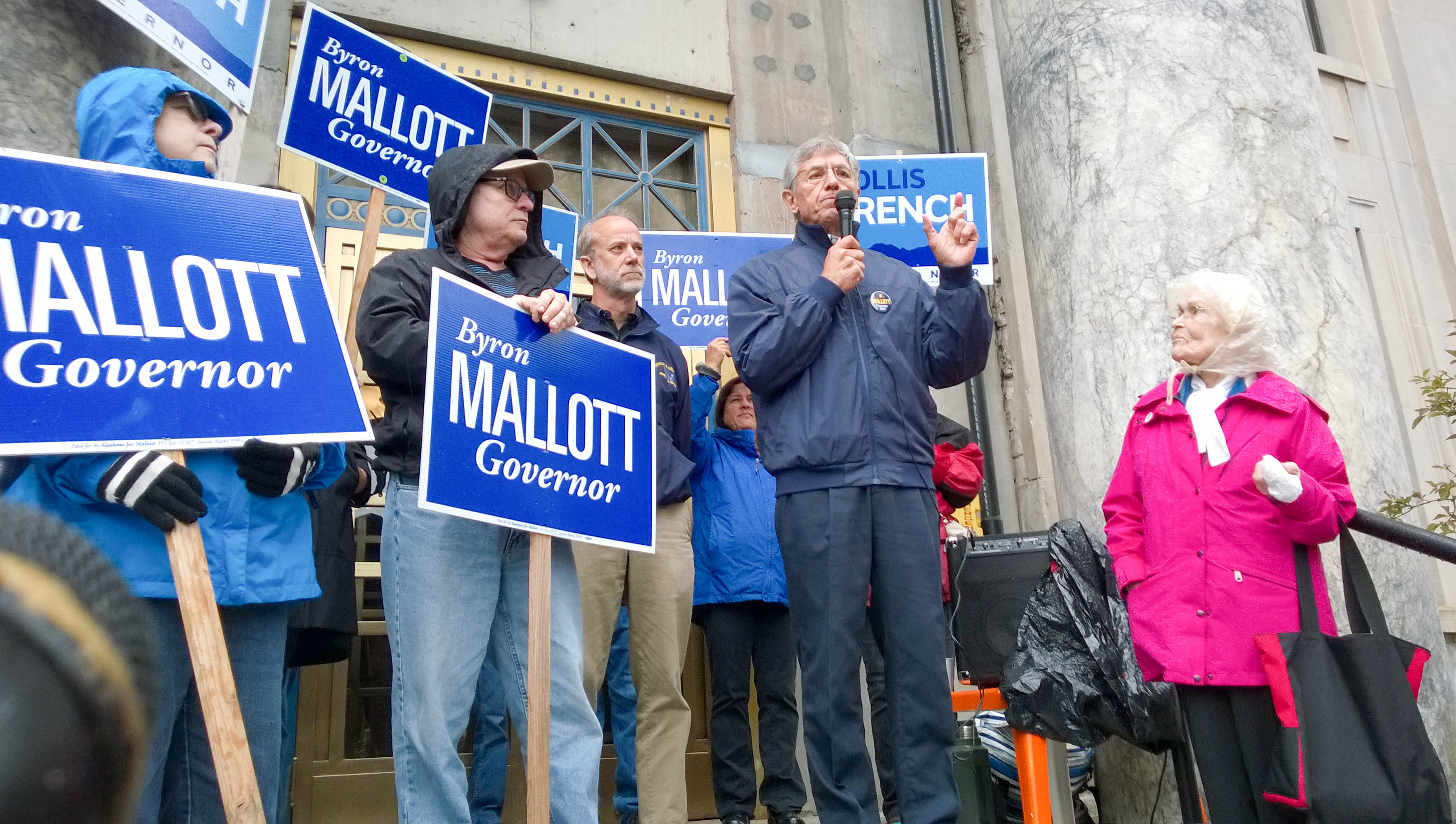 Hollis French, Byron Mallott, Marie Olson