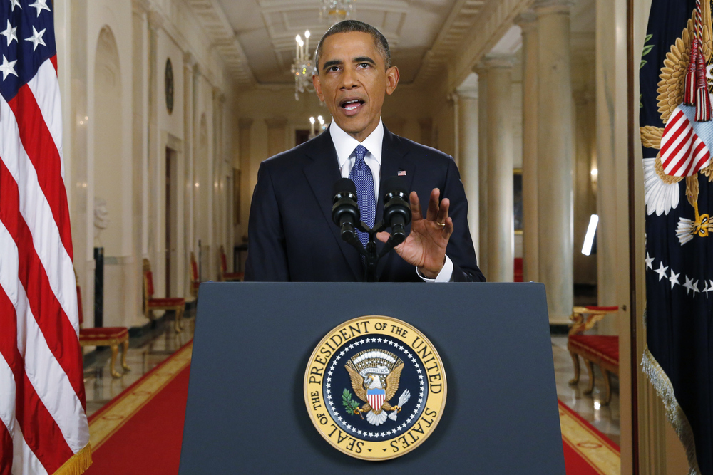 President Obama announces executive actions on U.S. immigration policy during a nationally televised address from the White House on Thursday. Pool/Getty Images