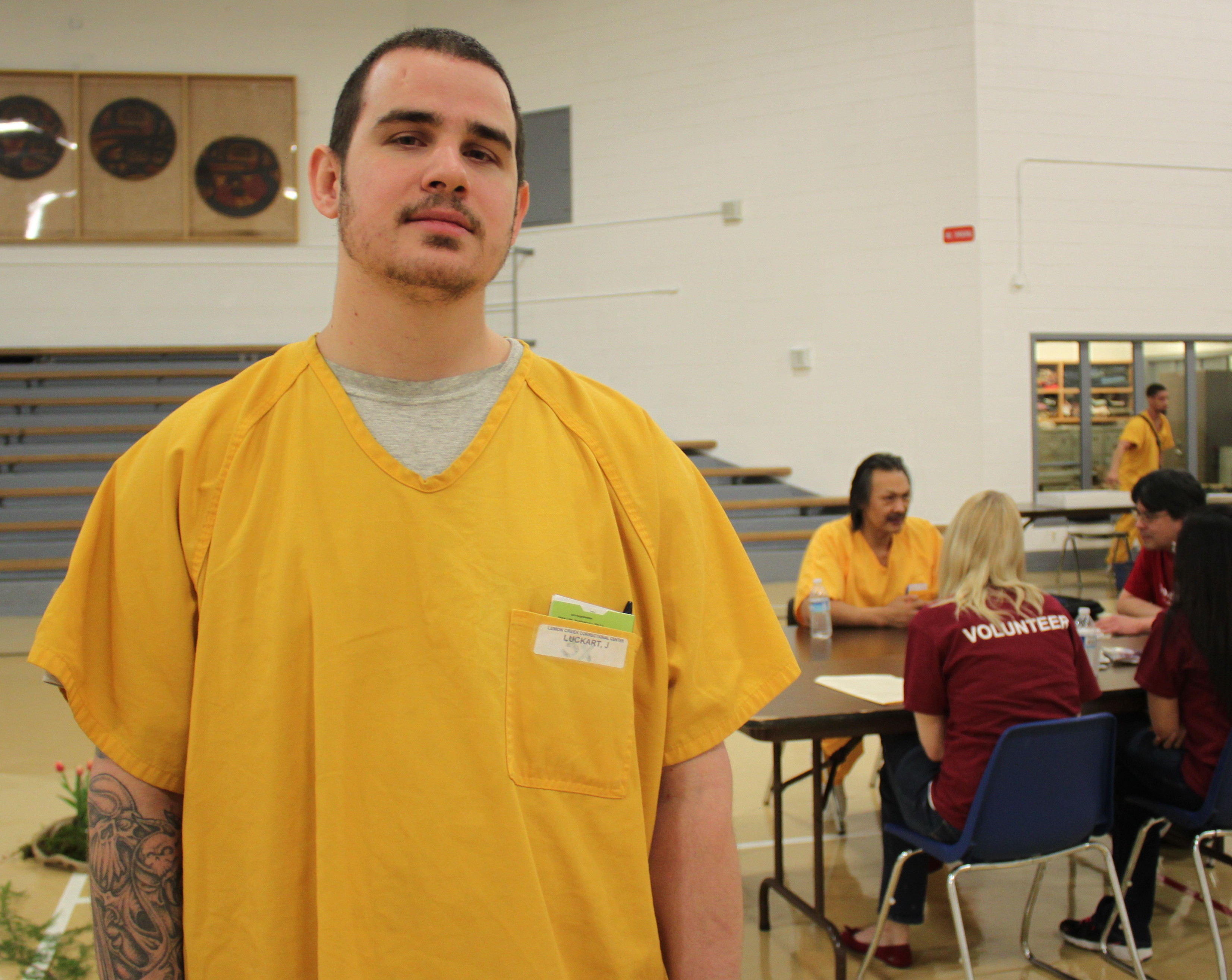 James Luckart says Success Inside and Out makes him believe he has a chance to make it once he's released. (Photo by Lisa Phu/KTOO)