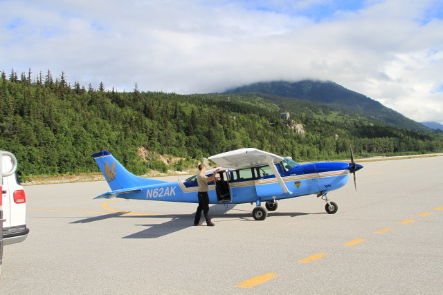This is a photo of the Wings of Alaska plane servicing flight 202 from Juneau to Hoonah that went down earlier this afternoon. (Photo by Murray Lundberg)