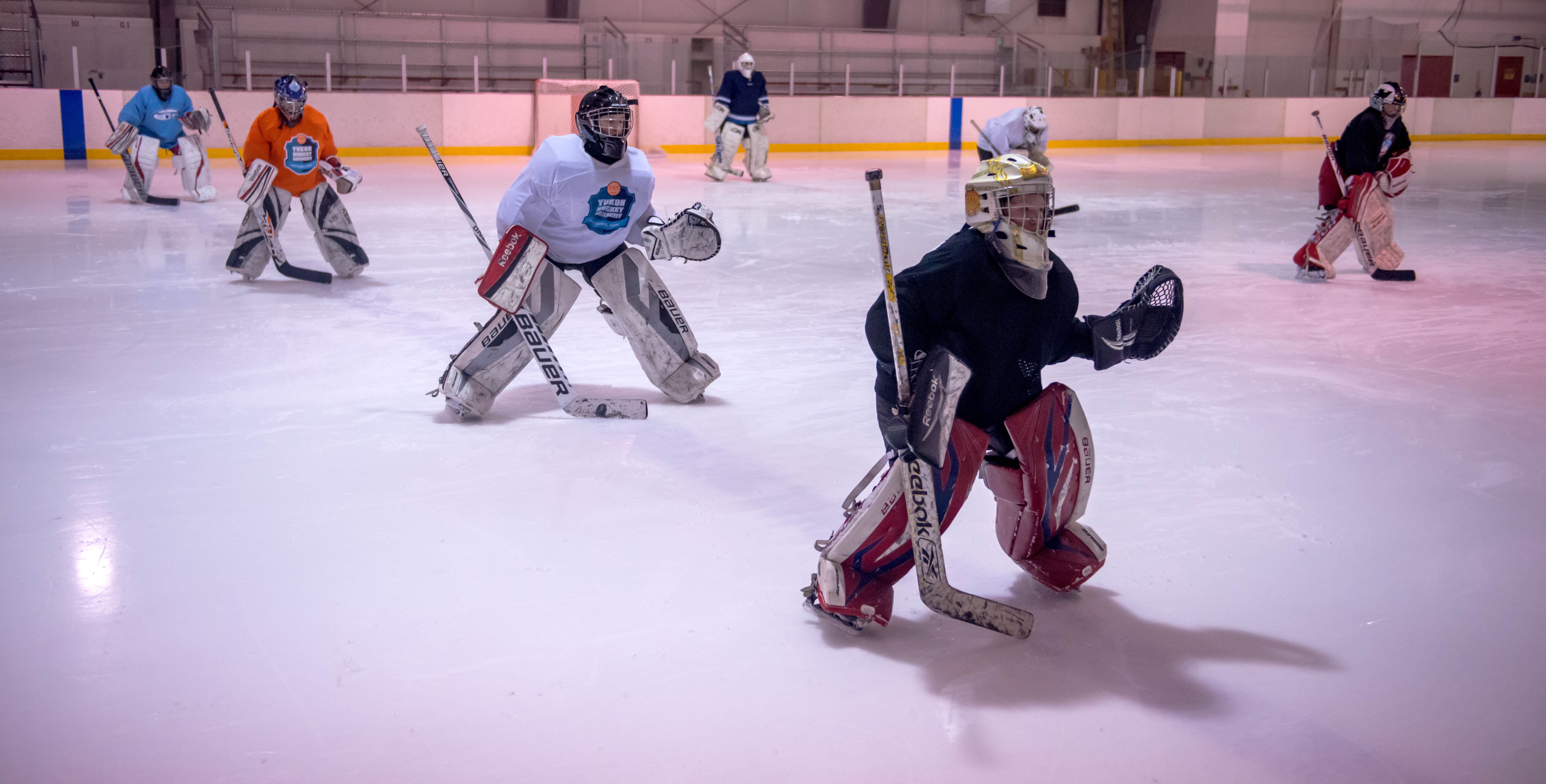 Slideshow Juneau Douglas Ice Association goalie clinic