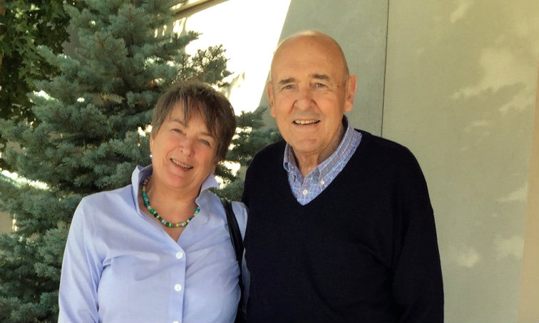Wife Mary Beth Parsons and Jamie Parsons (Photo courtesy Win Gruening)