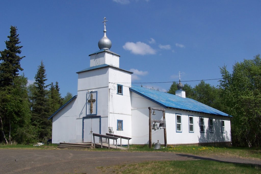 St. Seraphim of Sarov Church is Dillingham's Orthodox church. (Photo by J. Stephen Conn/Panaramio Creative Commons)