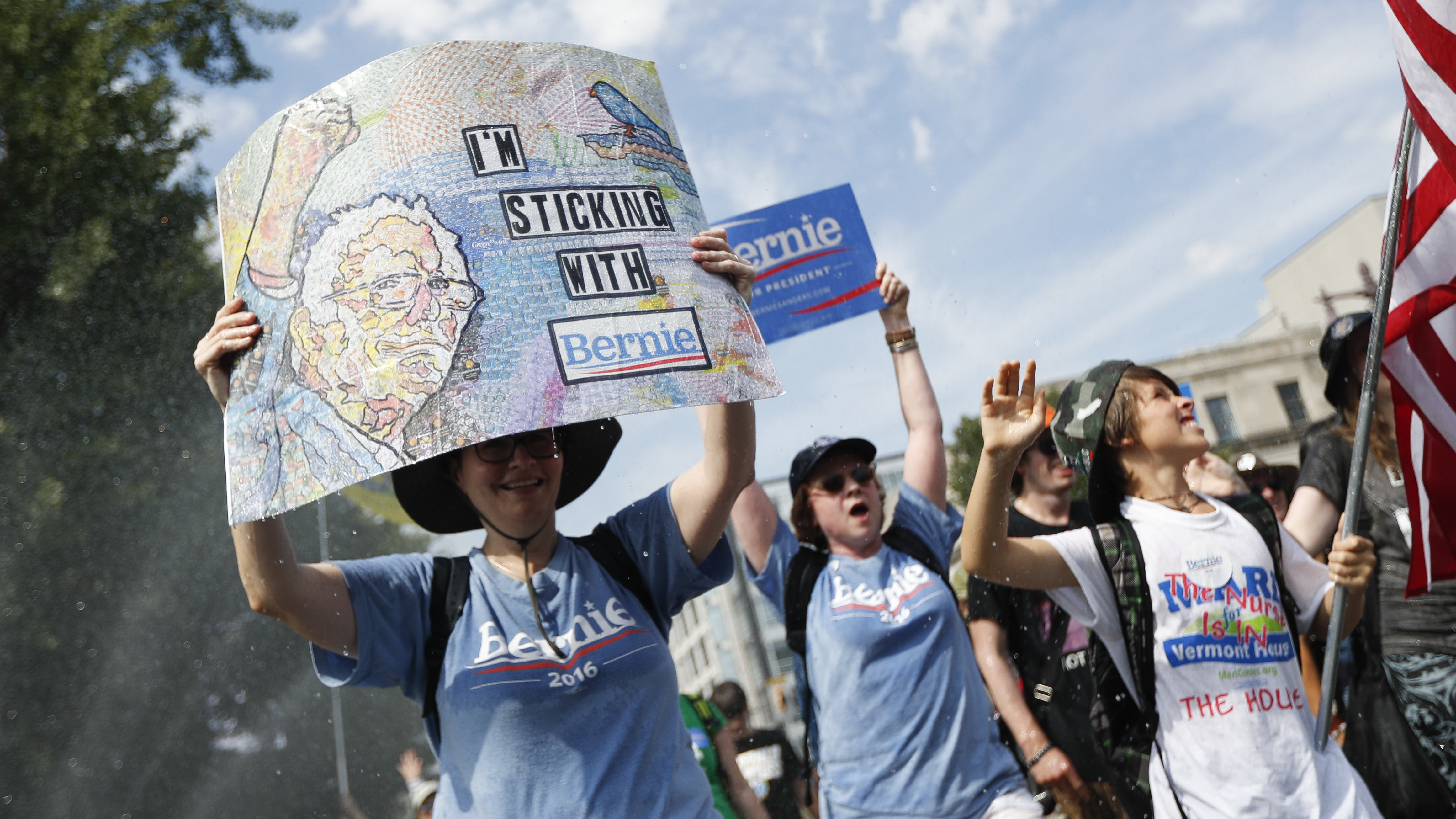 Sanders Supporters Boo As He Calls For Them To Vote For Clinton