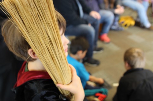 Library celebrates new Harry Potter book with improvised Quidditch game