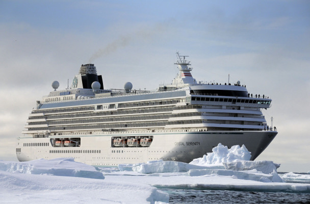 The Crystal Serenity will stopover in Nome this summer en route to the Northwest Passage. (Crystal Cruises)