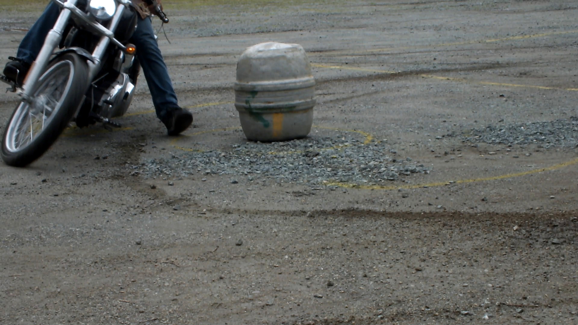A Juneau rider competes in the Barrel Race during the Panhandlers' annual Rodeo.