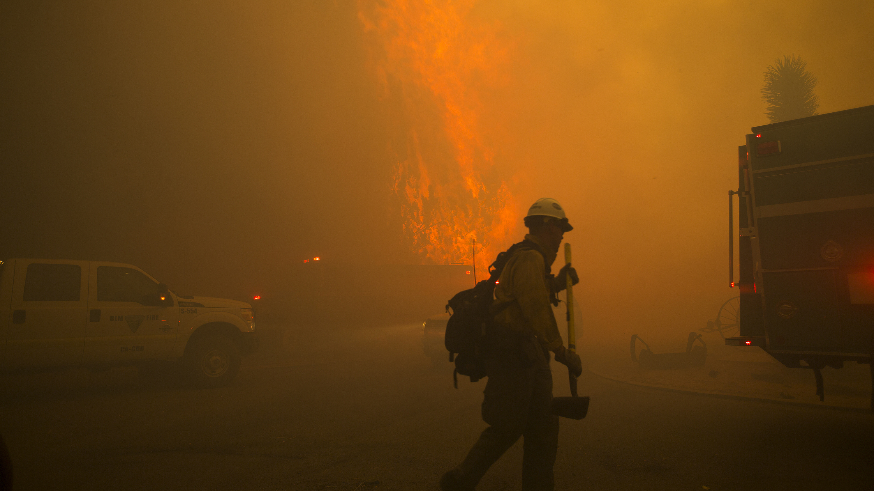 Out-of-control Southern California brushfire forces 80,000 to evacuate
