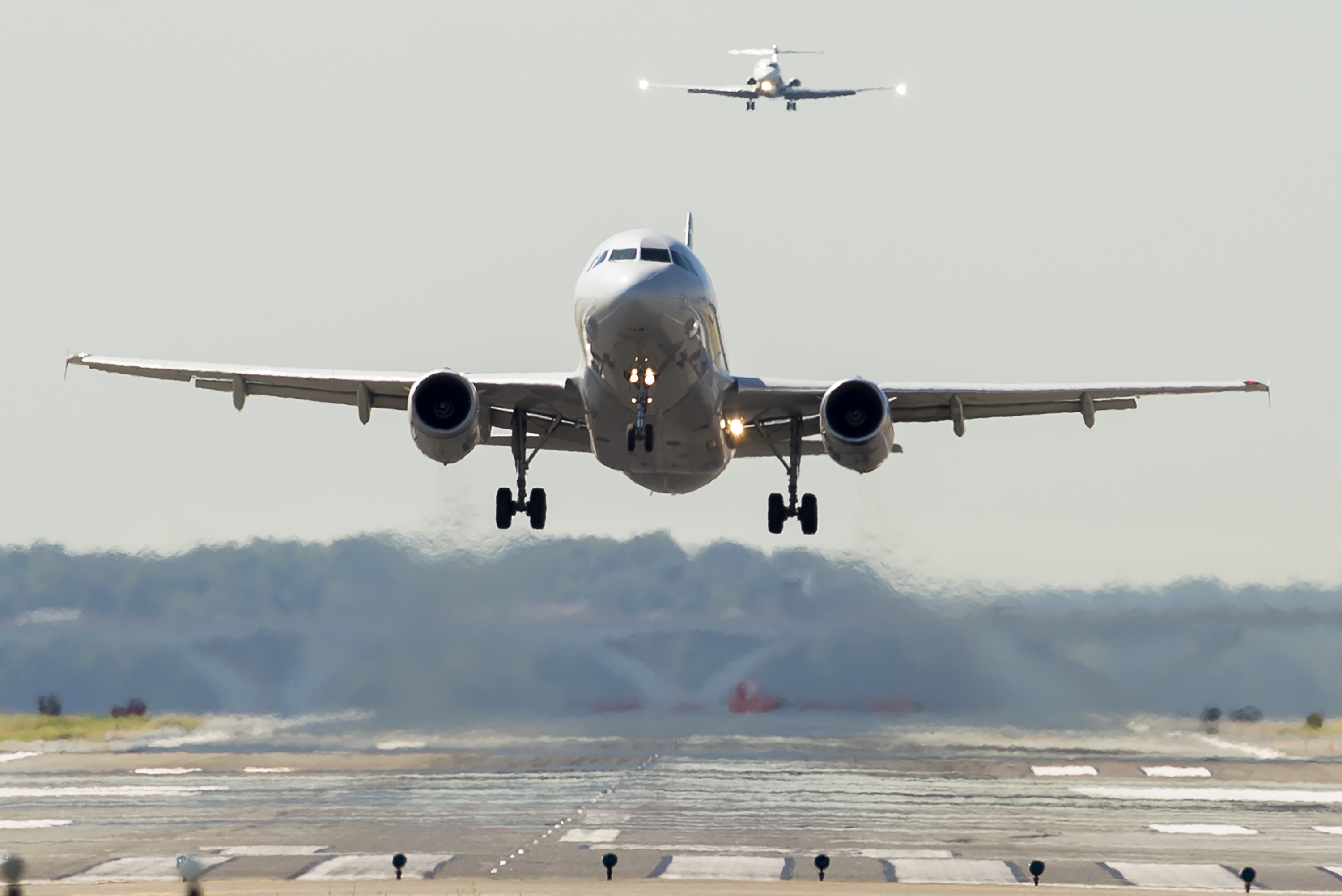 An American Airlines Airbus A319 airplane takes off from Ronald Reagan Washington National Airport in Arlington, Va. (Photo by Saul Loeb/AFP/Getty Images)