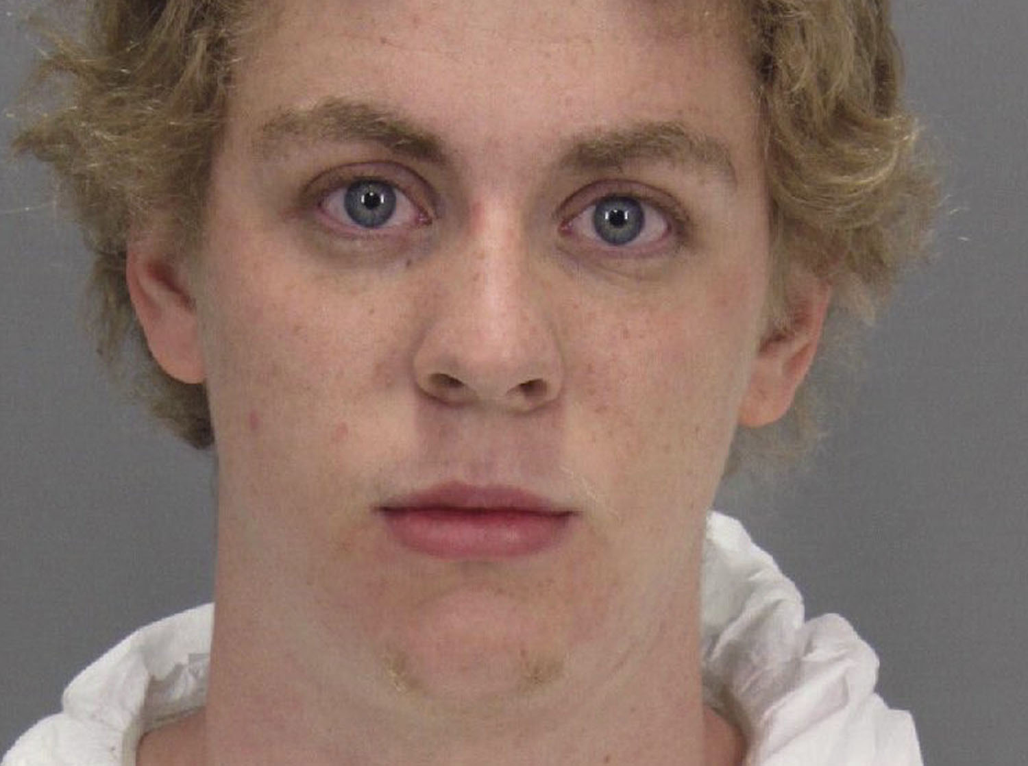 (Brock Turner, seen here in his January 2015 booking photo released by the Santa Clara County Sheriff's Office, was released from county jail Friday.(Associated Press)