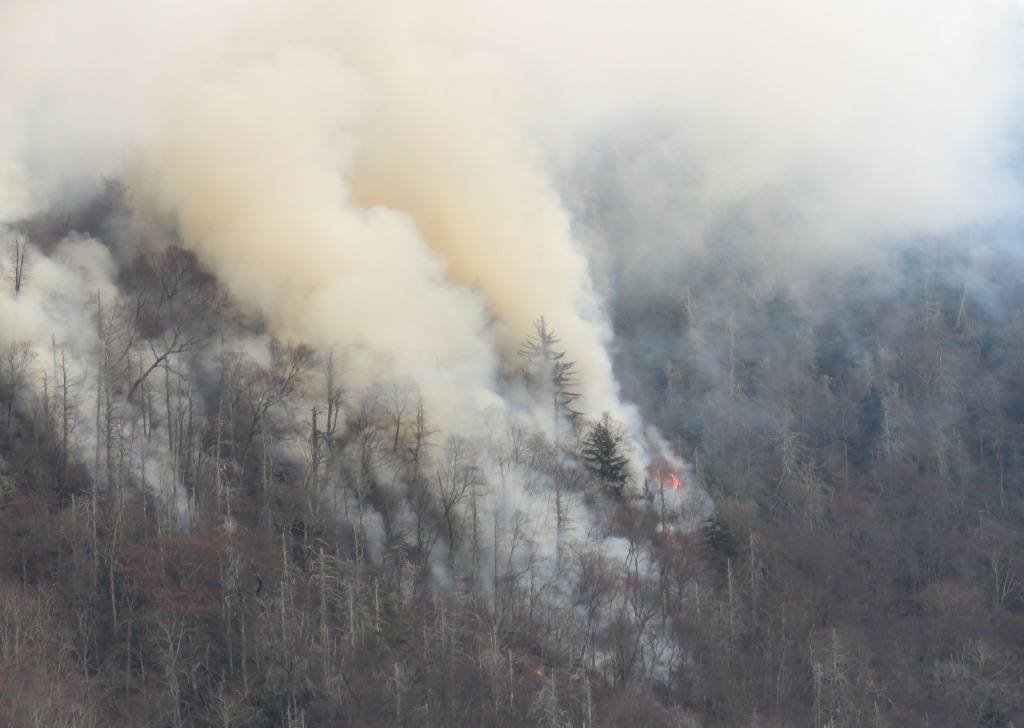 Wildfire tears through Tennessee as region suffers exceptional drought